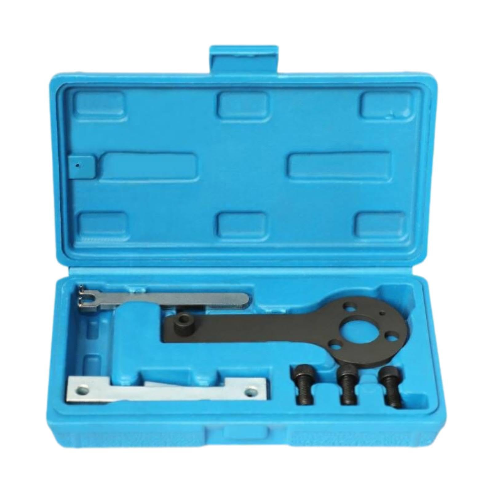 Generic Kit Attrezzo Fasatura Motore Utensile Temporizzazione Acciaio Professionale Portatile Adatto per Laboratorio Officina Auto 22cmx12cmx5cm