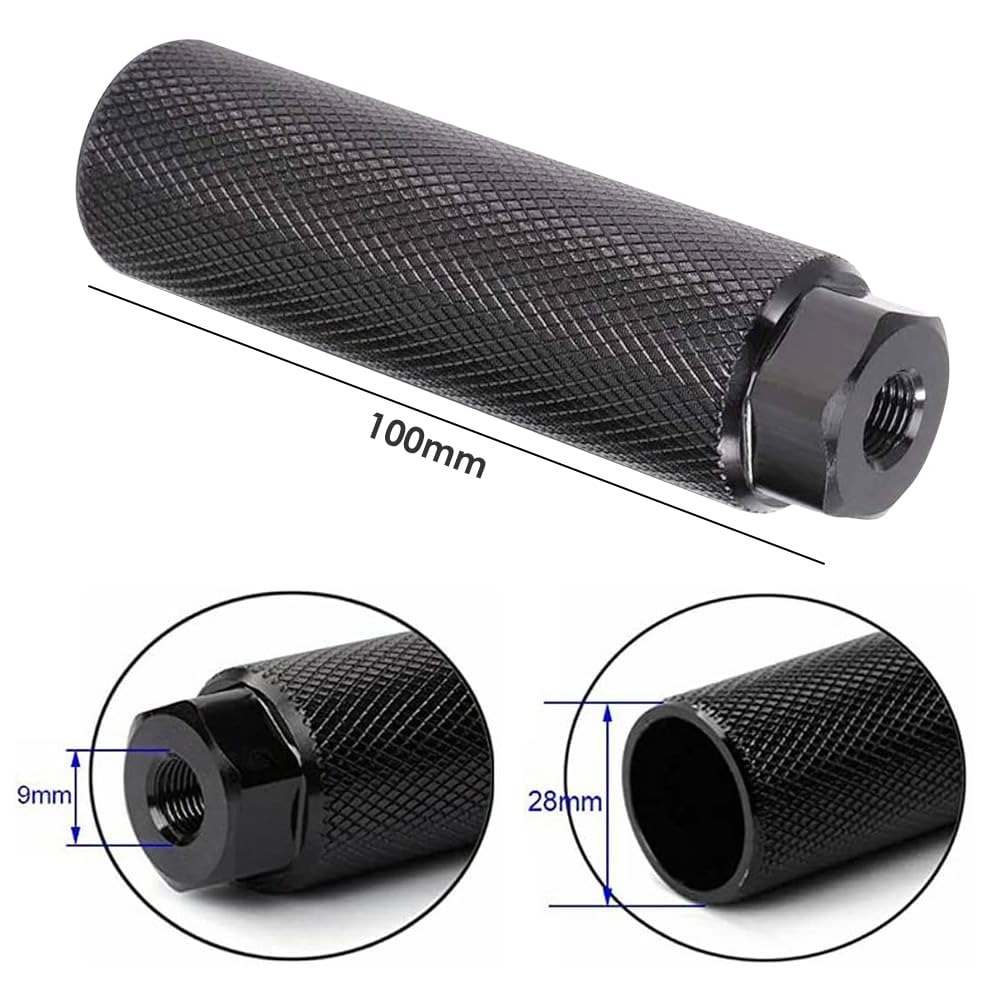 Soportes Acero BMX Clavijas De Pie Para Bicicleta - Acero Resistente Color  Negro 11x5x5cm Patas Apoyo Bicicleta, image size:1001x1001