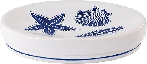 Miniatura 1 de Avanti Linens - Jabonera, artículos esenciales para el baño de invitados, decoración del hogar Sealife (colección Ibiza)