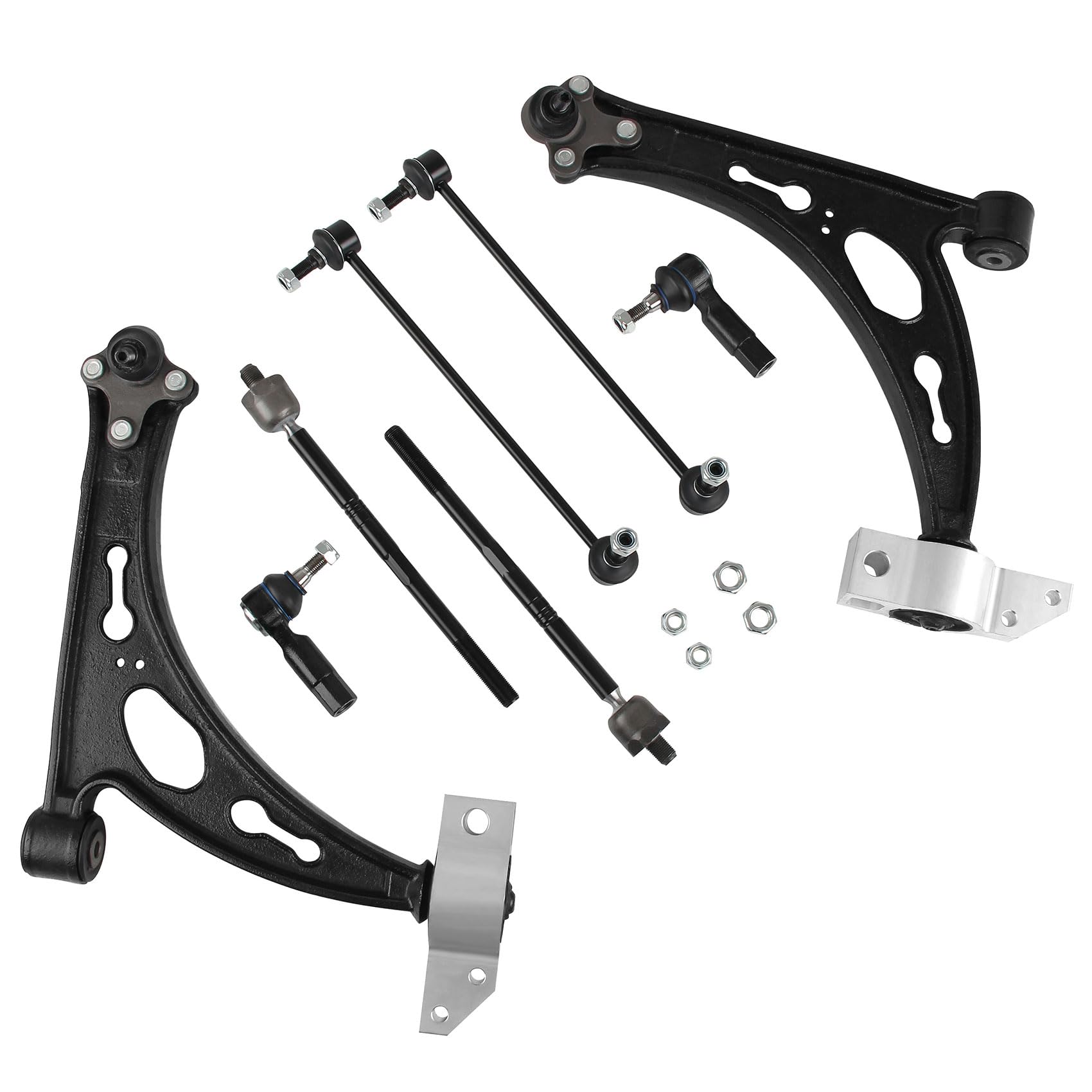 Docas 10x Suspension Arms Set 1K0407151AC for G-olf V VI Plus 5M1 521 T-ouran C-addy E-os J-etta A3 8P1 L-eon 1P1 S-uperb II