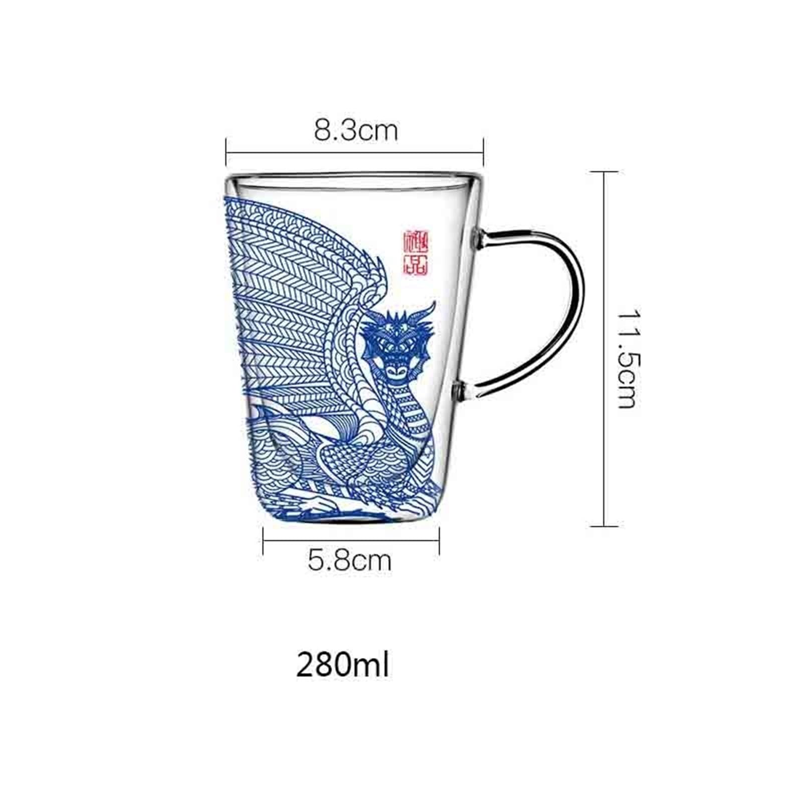 Verre Tasse à café en verre à double paroi 280ML Restaurant