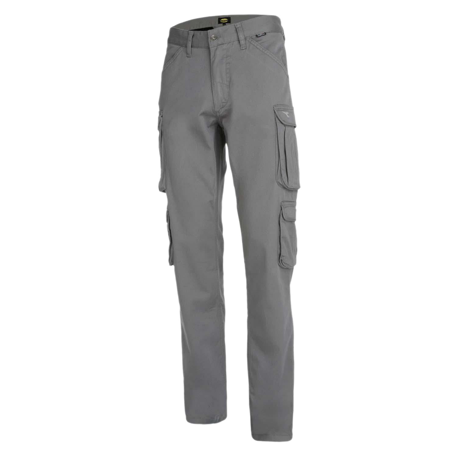 Pantaloni Cargo Da Lavoro Diadora WAYET II - Taglia XL, Cotone, Conforme A ISO 13688:2013, Colore Grigio