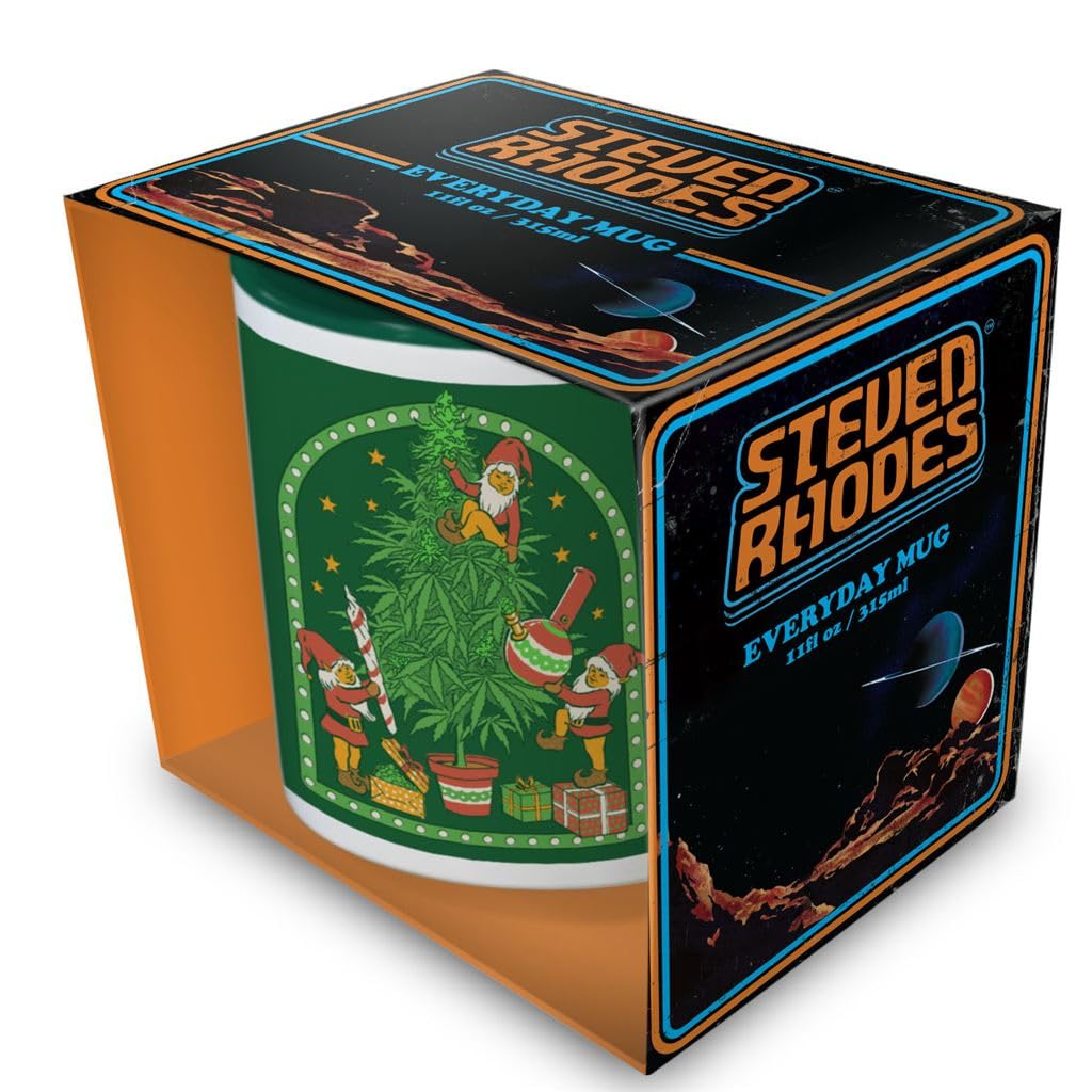 Pyramid International Steven Rhodes (Happy Holidaze) Green Coloured Inner Mug 11oz/312ml, Ceramic, One Size