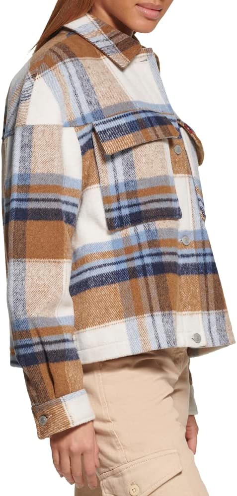 Levi's Women's Wool Blend Shorty Shirt Jacket - Image 3