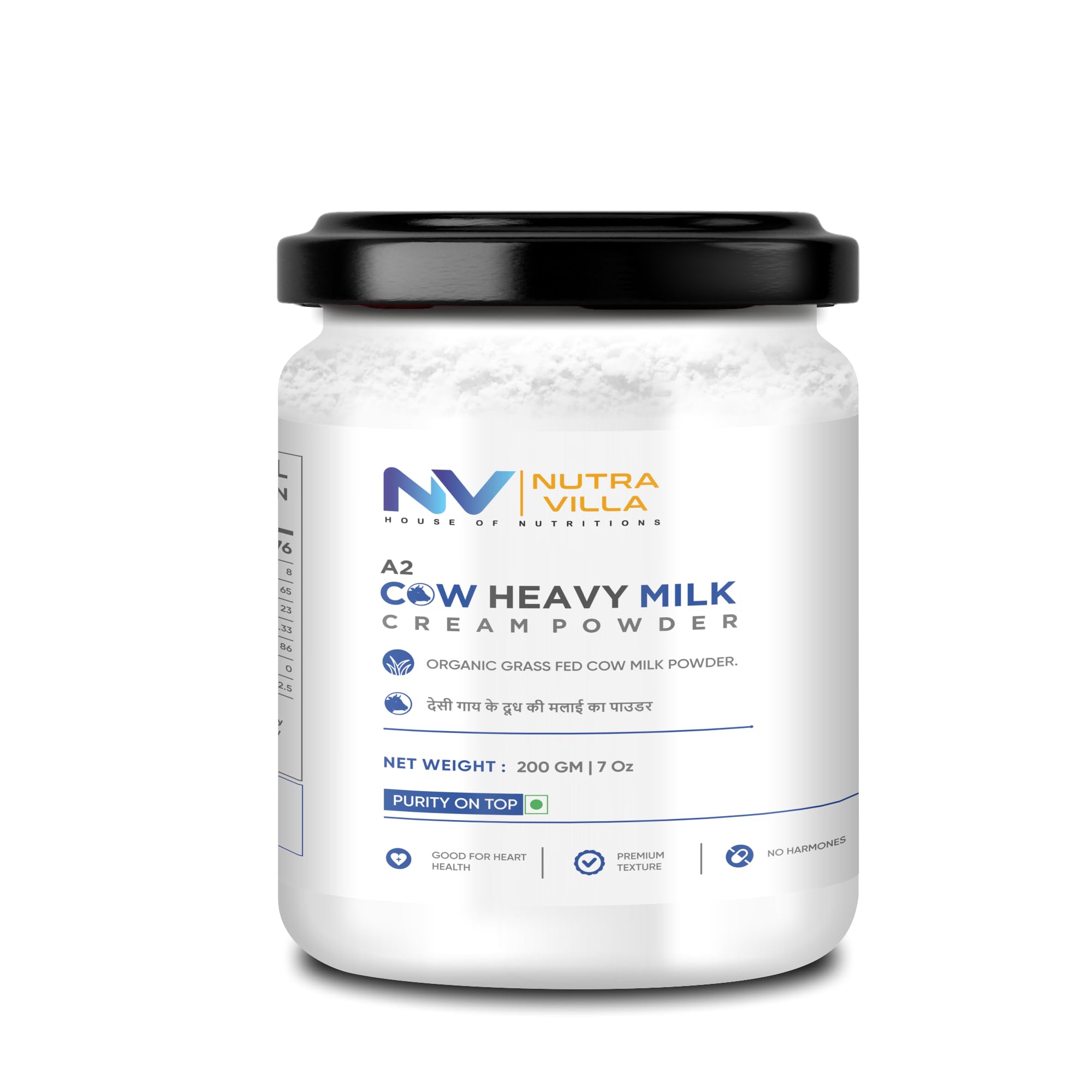 Nutravilla A2 Cow Organic Heavy Cream Powder | Delicious And 100% Gluten-Free | Great For Homemade Treats And Beverages | 200 Grams (B0DCSW8DMG) Amazon Price History, Amazon Price Tracker