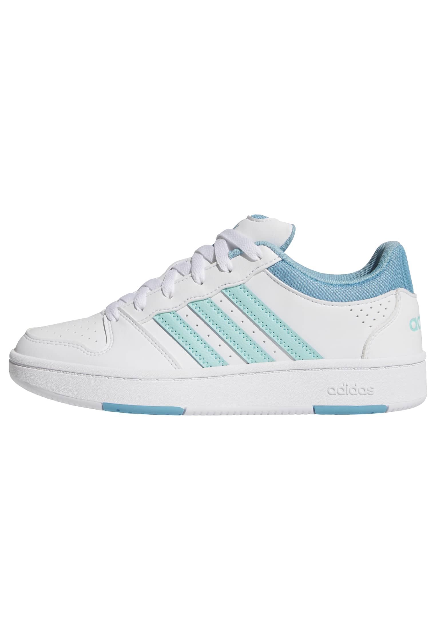 adidas Women's Hoops Classic Shoes, FTWR White/Flash Aqua/preloved Blue, 4.5 UK