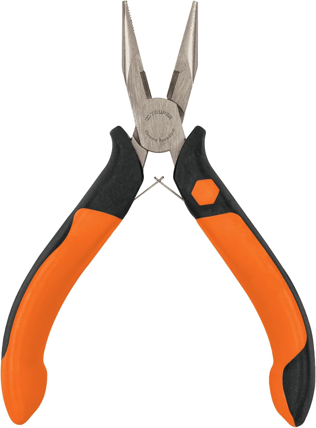TRUPER PM-PU4 Long Nose Pliers, Comfort Grip 4 3/4" (12cm)