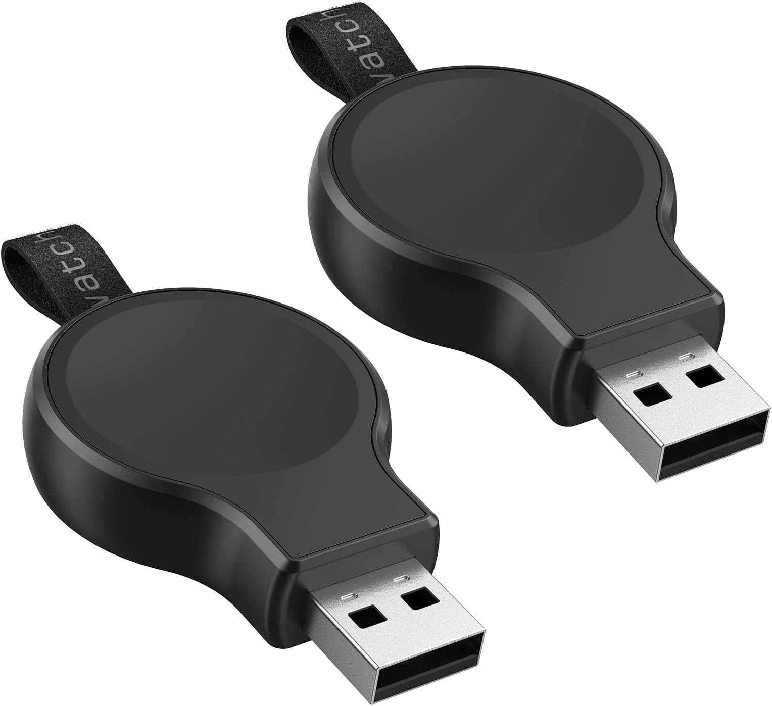 NEWDERY Charger for Samsung Galaxy Watch 3 Active/Active 2, 2 Pack Portable Travel USB Magnetic Cordless Fast Charger for Samsung Galaxy Watch 3 41mm 45mm/Active/Active2 40mm 44mm