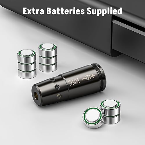 Miniatura 7 de MidTen Bore Sight Laser 223 5.56mm 9mm Laser Bore Sight with Extra Batteries