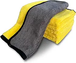 Pano de Microfibra Automotivo Flytex Profissional 40x40cm - Toque Ultra Macio, 600gsm - Alta Absorção e Brilho Sem Riscos para Lavagem, Secagem e Polimento de Carros, Motos e Caminhões.