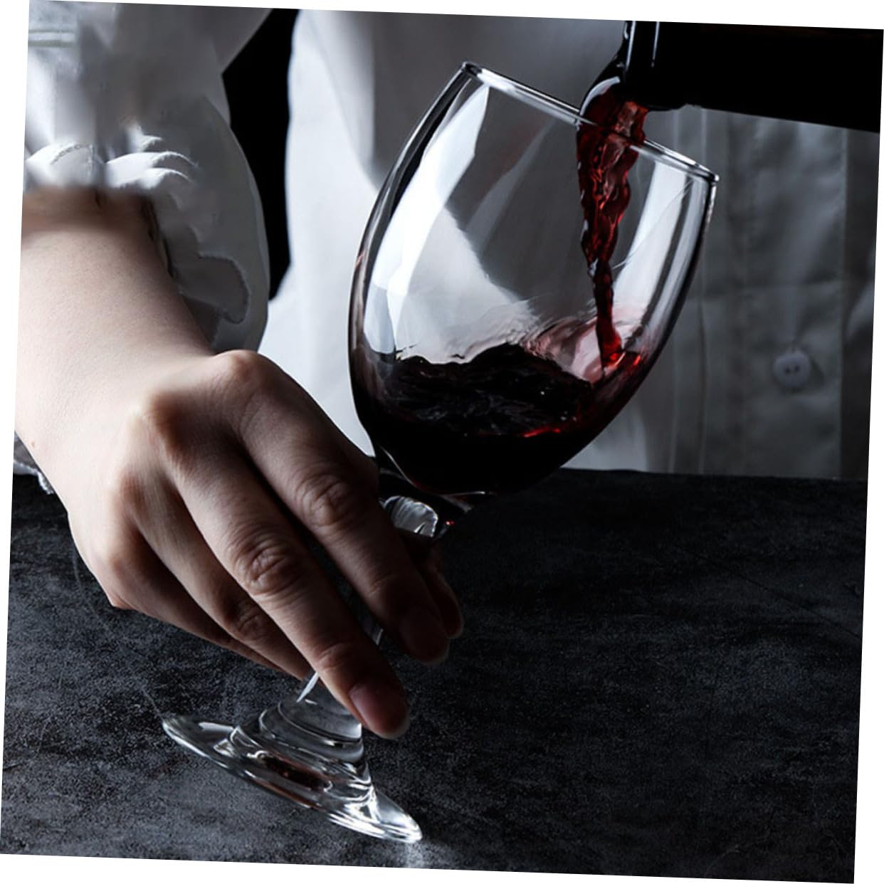 PRETYZOOM Copas de Vino de Cristal 6 Piezas 5ml para Uso Doméstico | Juego de Vidrio, Forma Elegante y Distintiva, Acabado Artesanal, para Bar y Celebraciones