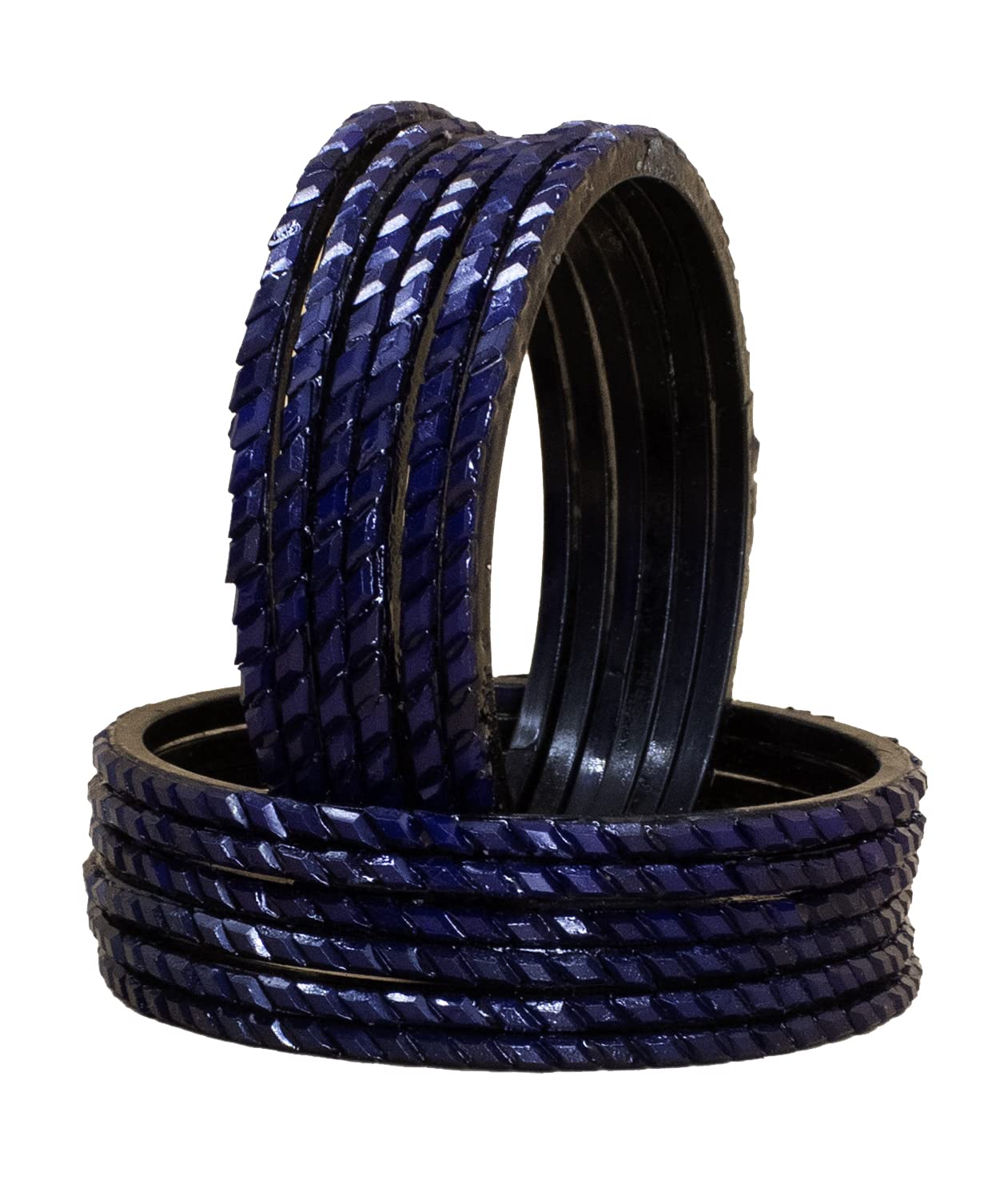 The Golden Cascade Navy Blue Color Cutting Design Glass Bangles/Kanch Chudi Set for Women & Girl/Audi (Navy Blue, Small 2-4) (B0BYN2T66L) Amazon Price History, Amazon Price Tracker