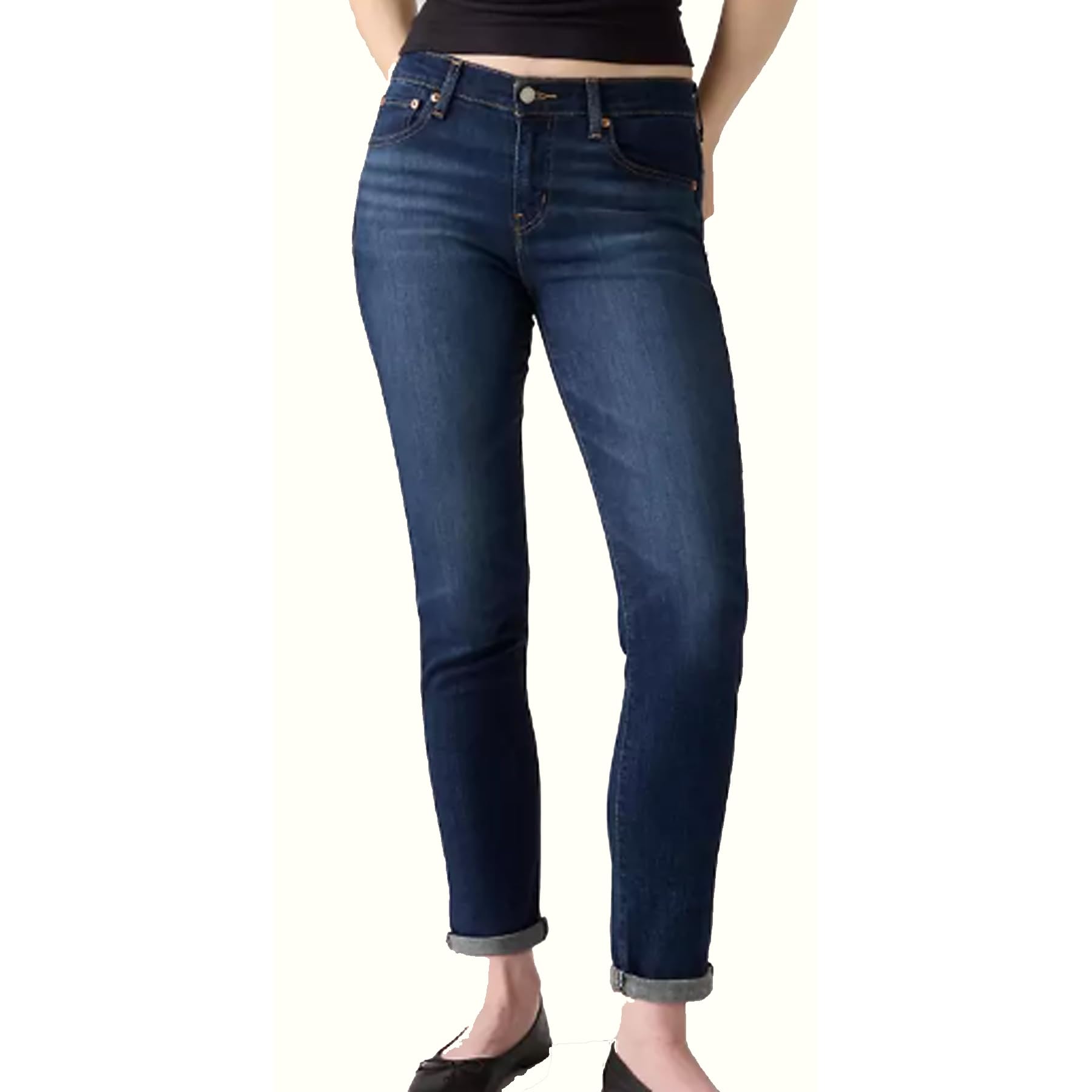 Levi's Femme Mid Rise Boyfriend, Cobalt Layer, 27W / 30L