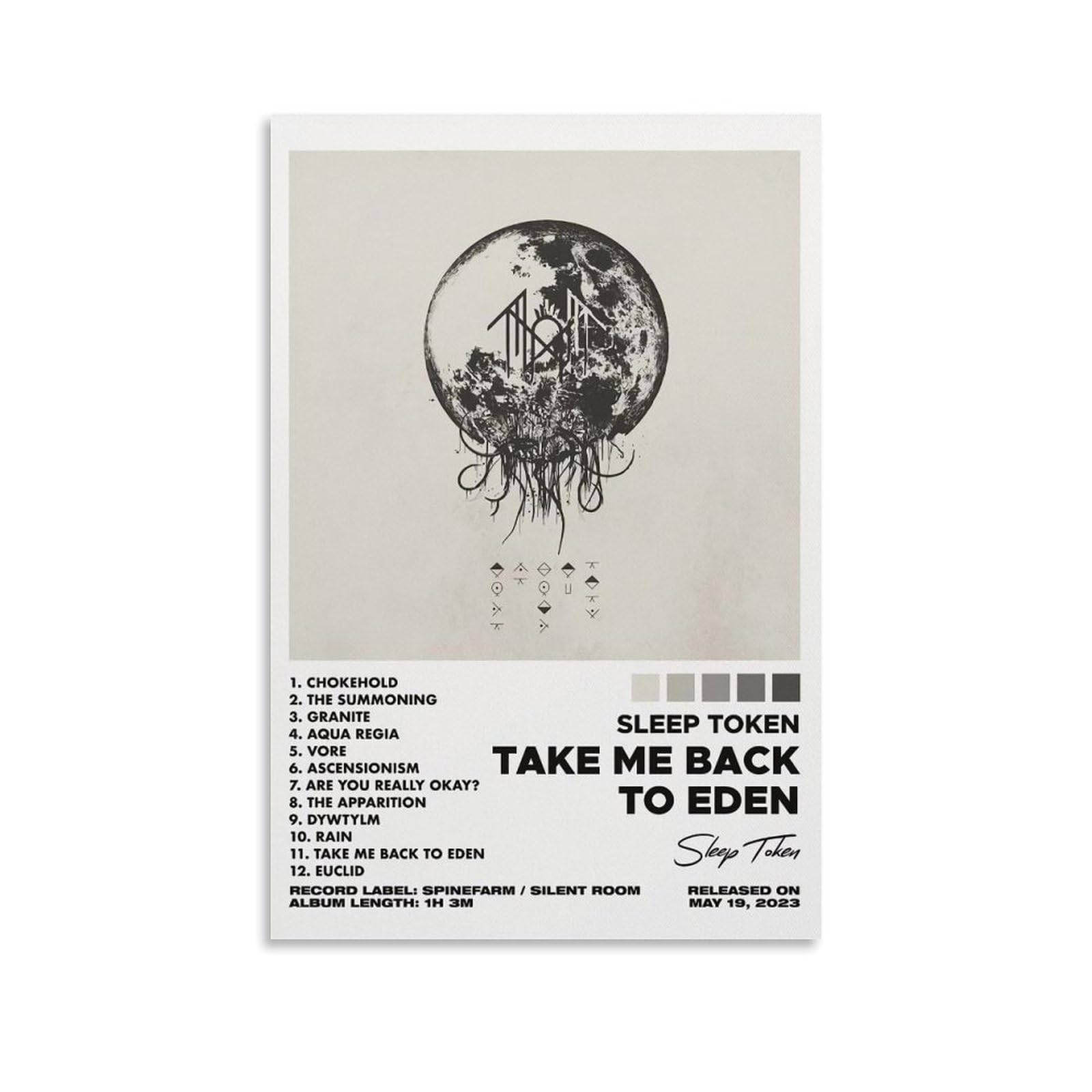 YRWOERHWER Take Me Back To Eden Poster Wall Art Canvas Poster Modern Aesthetic Art Decor Painting for Living Room Bed Room 16x24inch(40x60cm) Unframe-style