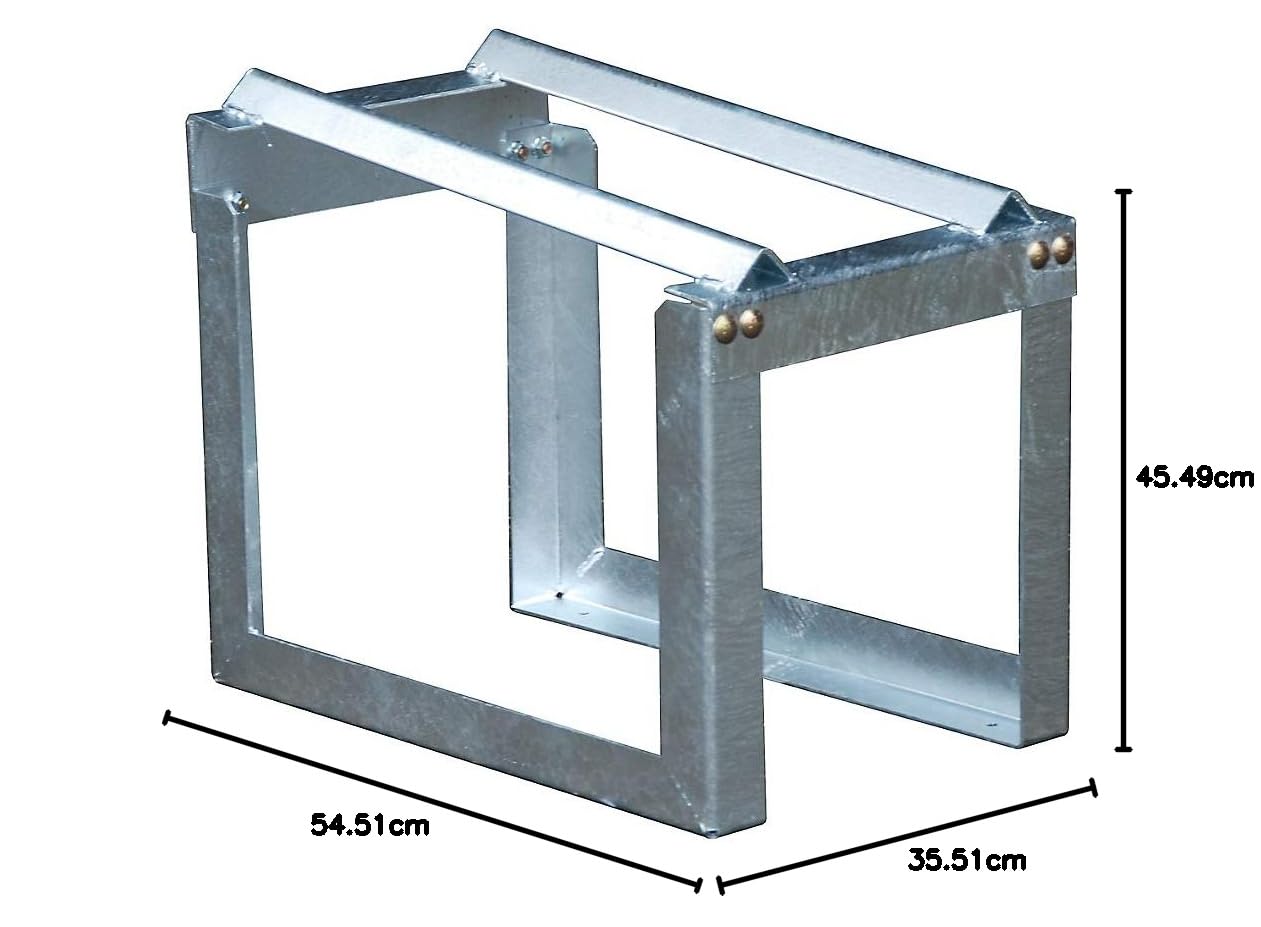 Bauer nakładka na beczkę, ocynkowana, na 1 x 60 l beczki, szer. x dł. x wys. 545 x 355 x 455 mm