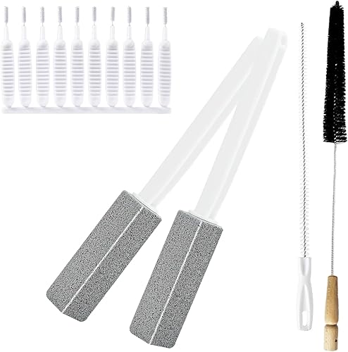Miniatura 1 de Suministros de limpieza Cepillo de limpieza de hendiduras, esenciales para el hogar, cepillo de limpieza de hendiduras de cerdas duras, herramienta