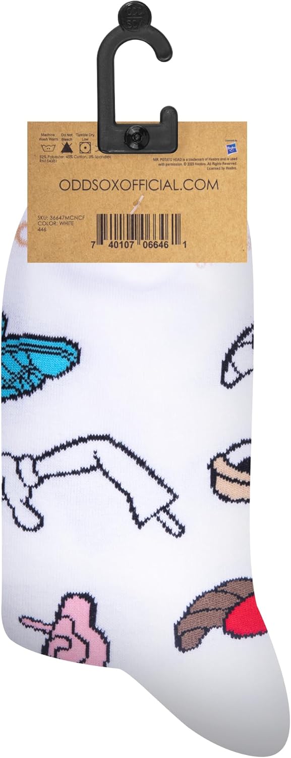 Cool Socks, Men's Funny Graphic Novelty Sock, Mr. Potato Head, Adult Large - Image 6