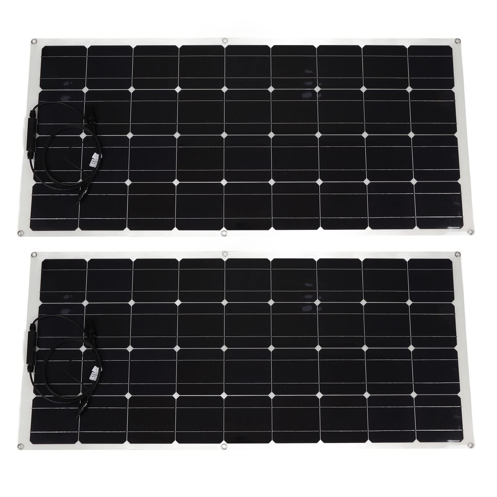 Changor Set di Pannelli Solari Monocristallini da 120 W Regolatore di Carica Solare Durevole e Resistente Agli Agenti Atmosferici per Cabine di e Applicazioni Off-grid