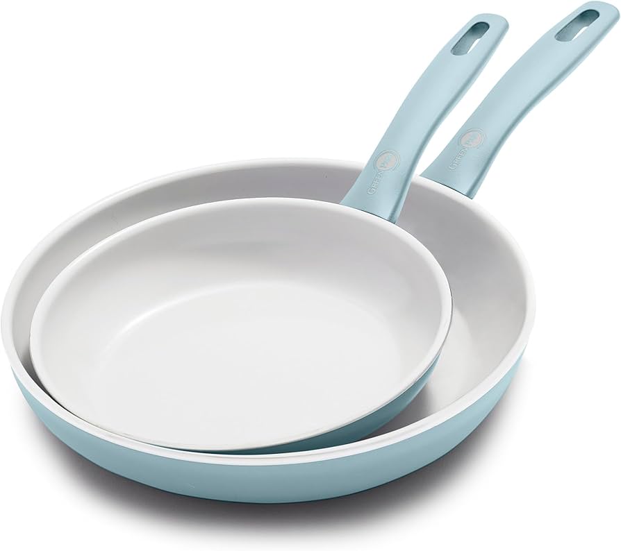 Amazon.com: GreenPan Dover 8” and 10” 2 Piece Frying Pan Skillet
