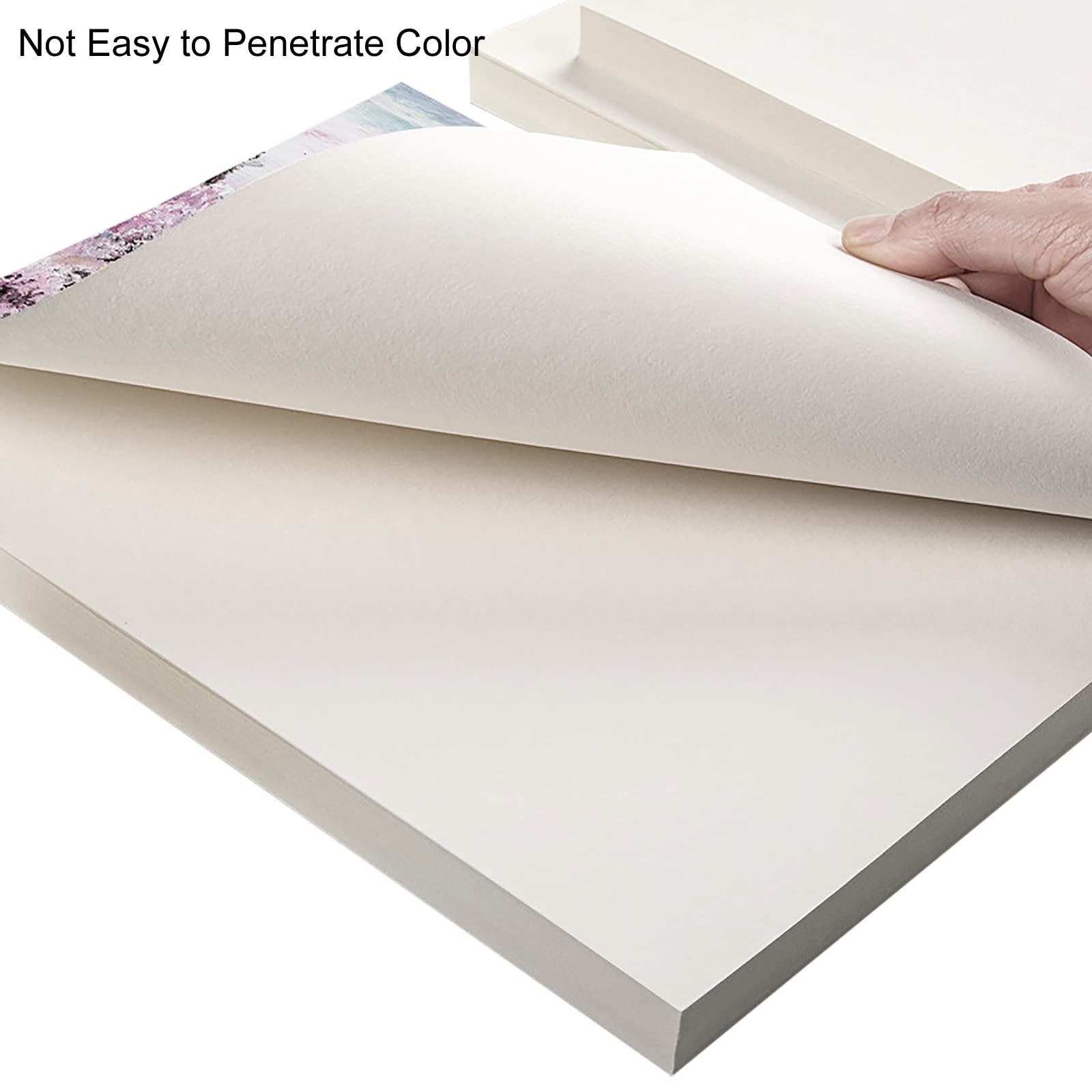 50 hojas de papel de acuarela en blanco de 200 g, tarjetas de papel de acuarela suave y delicado, cartulina de acuarela para niños, estudiantes, artistas, pintura de acuarela (A4, 8.27 x 11.69