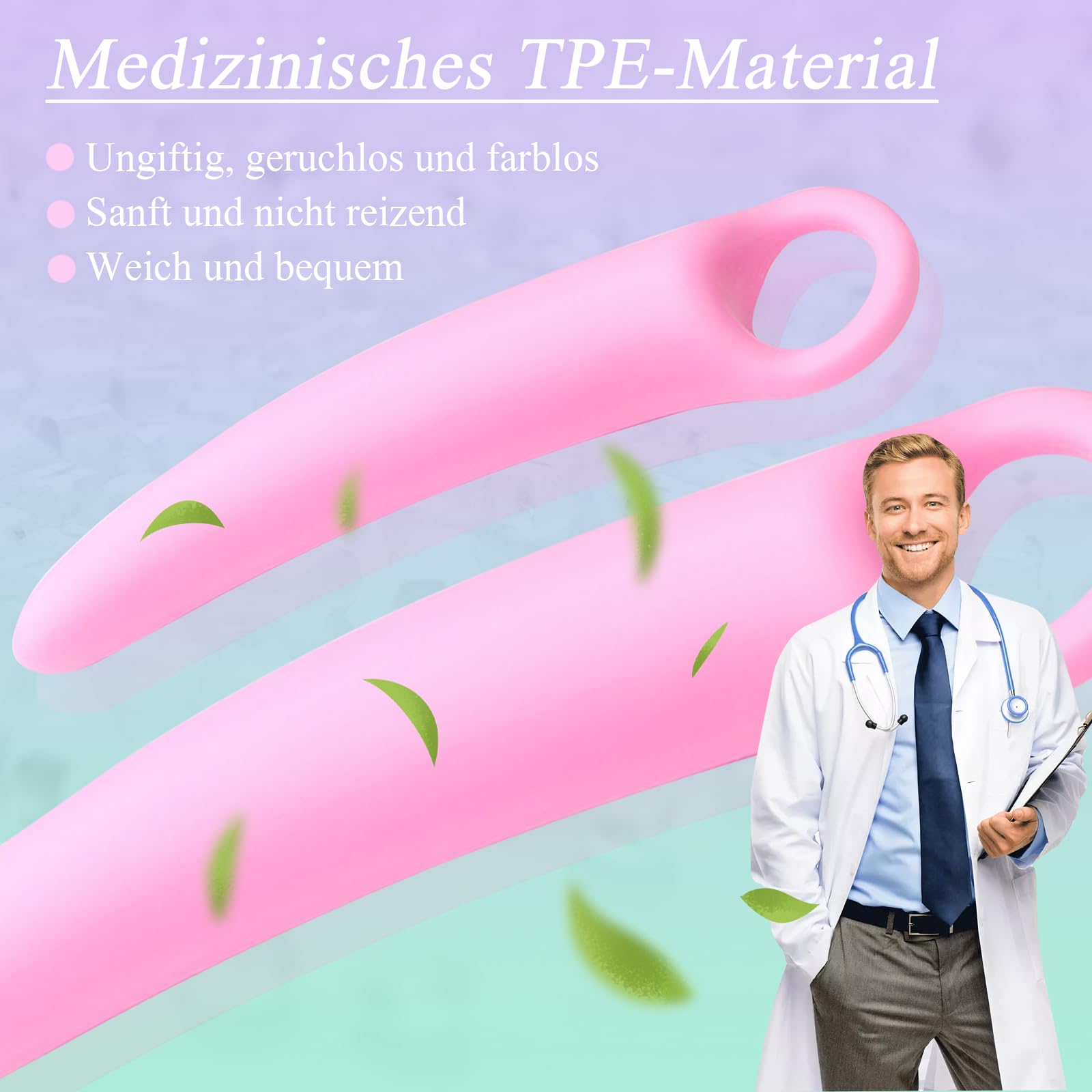 BDSMAGE Set di dilatatori per donne con 5 trainer vaginali in silicone, giocattoli sessuali per donne estremamente duri, plug anale per donne, dilatatore uretrale, giocattoli sessuali per donne sole