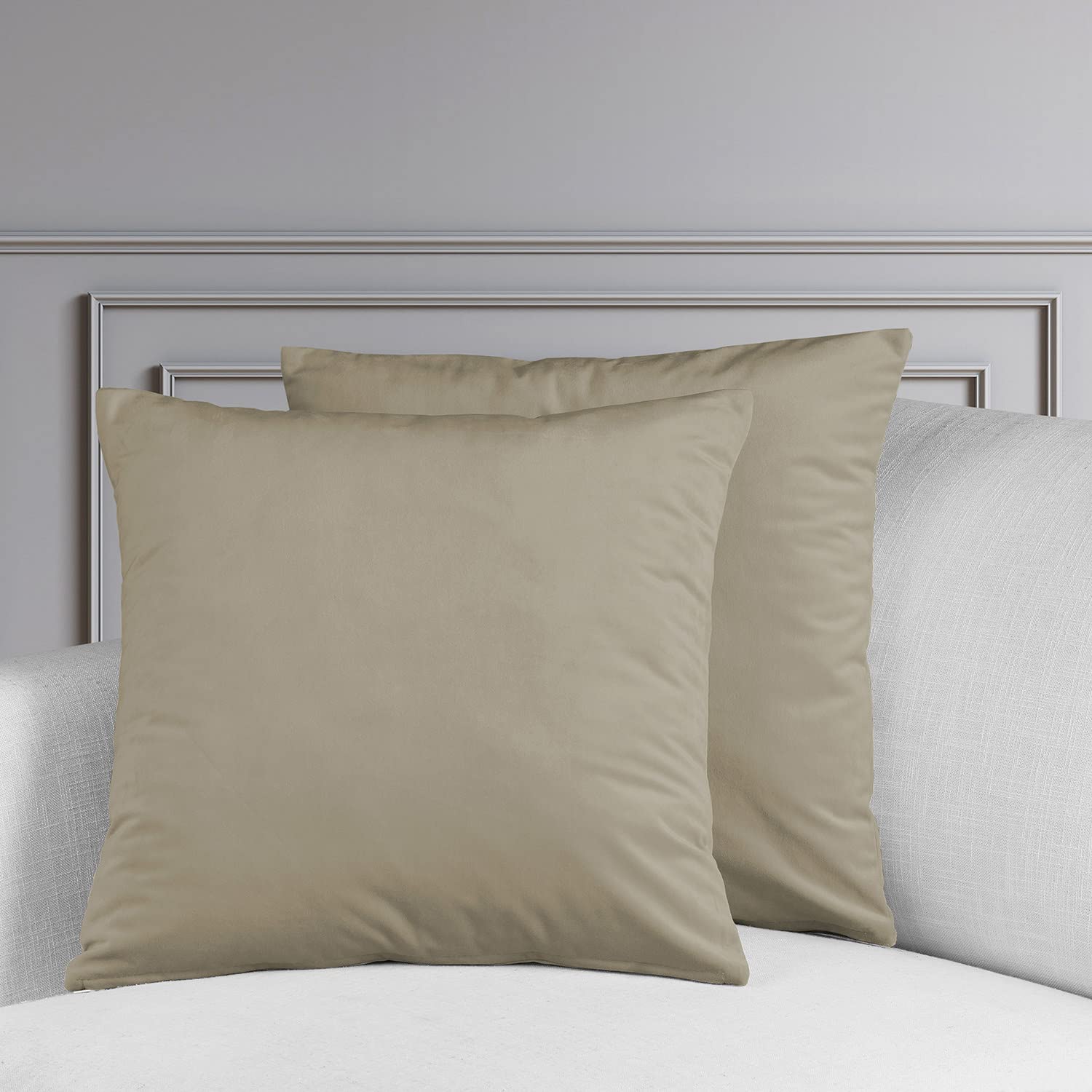 HPD Kissenbezüge Aus Baumwolle, Bedruckt – 45,7 X 45,7 Cm, Sandbankblau, 2 Stück Für Sofa & Wohnzimmer