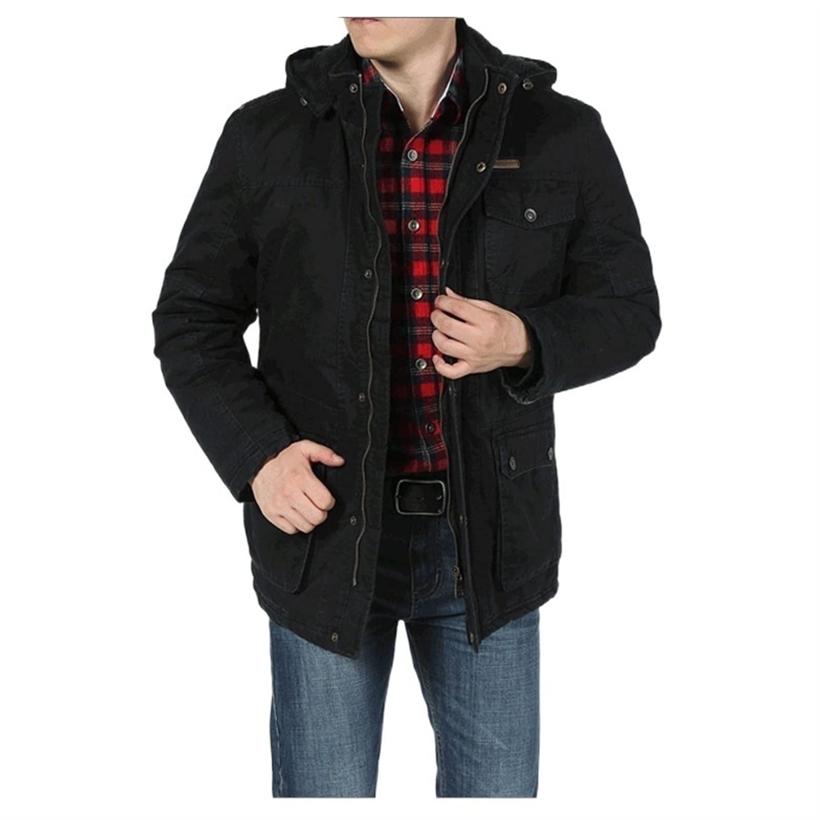 OXITA Work Jacket Self Defense Protection Against Sword Clothing Anti Cut Stab resistant Cut Proof jacket civil using bodyguard knife proof Coat (Color : Schwarz, Size : M)
