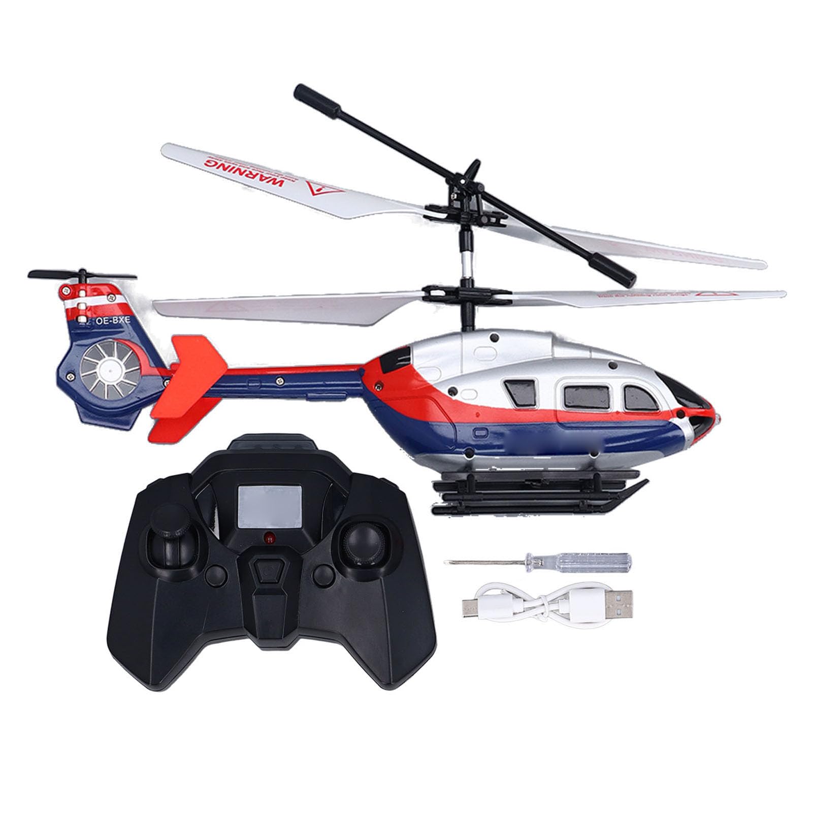 Gonetre Helicóptero De Control Remoto De Aleación a Prueba De Golpes con Carga USB, Avión De Juguete RC con Luces, Mantenimiento De Altitud para Adultos y Niños