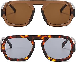 Retro Pilot Sunglasses Women Fashion UV Protection 2pcs Blue Green Sun Glasses Men Outdoors Casual Sunglasses N47