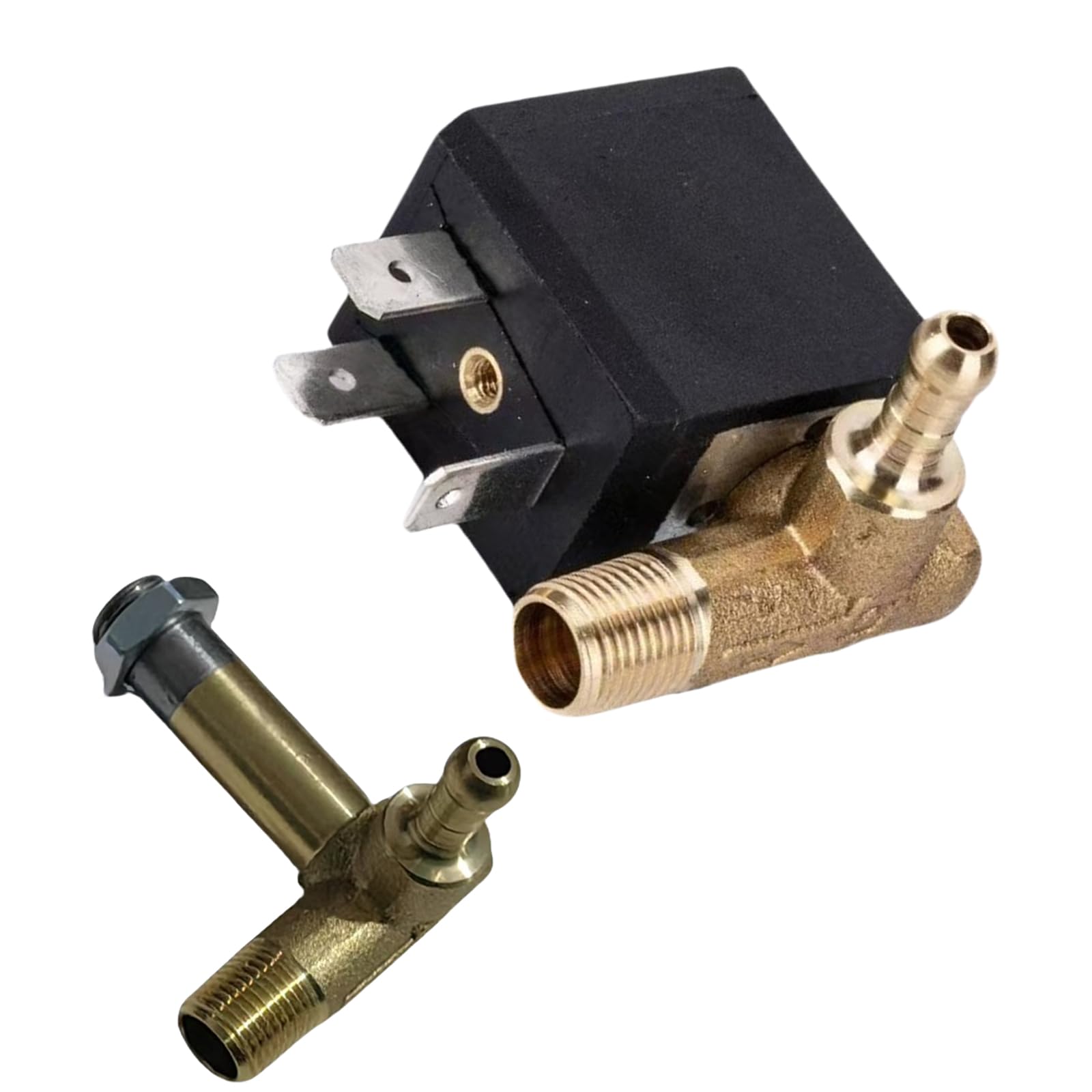 2035 Electric Brass Solenoid Valves Normally Closed Hot Water Flows Control Valves Normally Closed Enduring Air/Water Electric