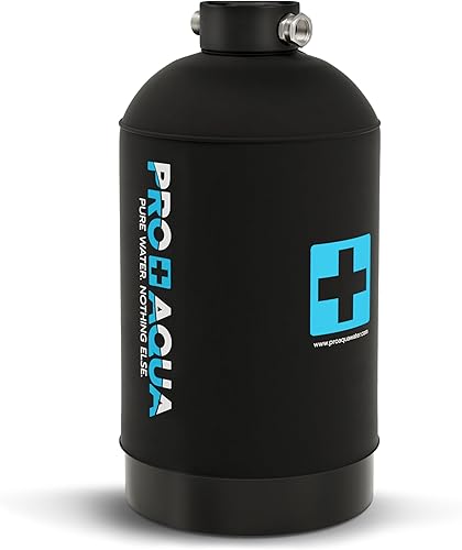 Miniatura 6 de PRO+AQUA Suavizante de agua portátil de 16,000 granos para RV, remolques, barcos, lavado de autos móvil, lavado a presión, protege los sistemas de