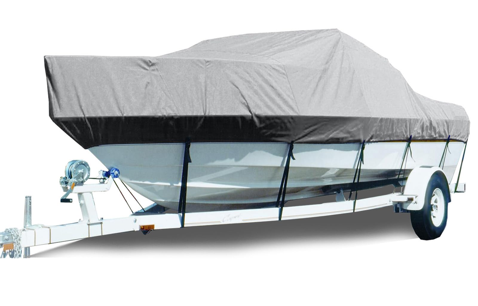 Smart Home Devices, Waterproof Boat Covers, Heavy Duty Marine Grade 600D Trailerable Boat Cover Fits V-Hull, Fish&Ski, Pro-Style, Runabout, Bass Boat,