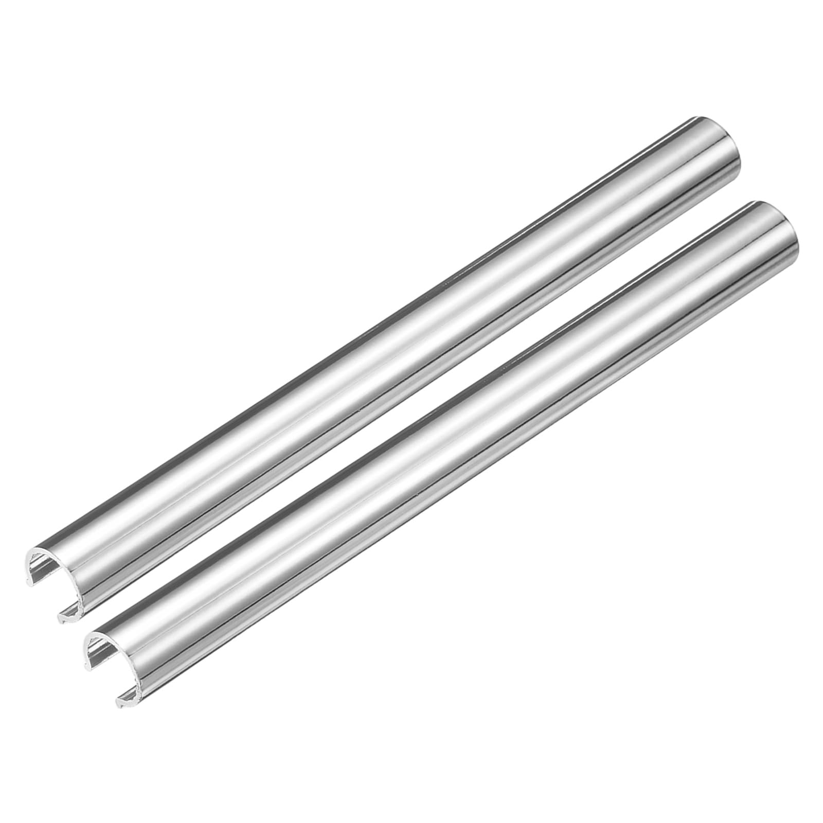 Manchon de tuyau de radiateur argenté clipsable pour cacher proprement la plomberie du mur de gaz