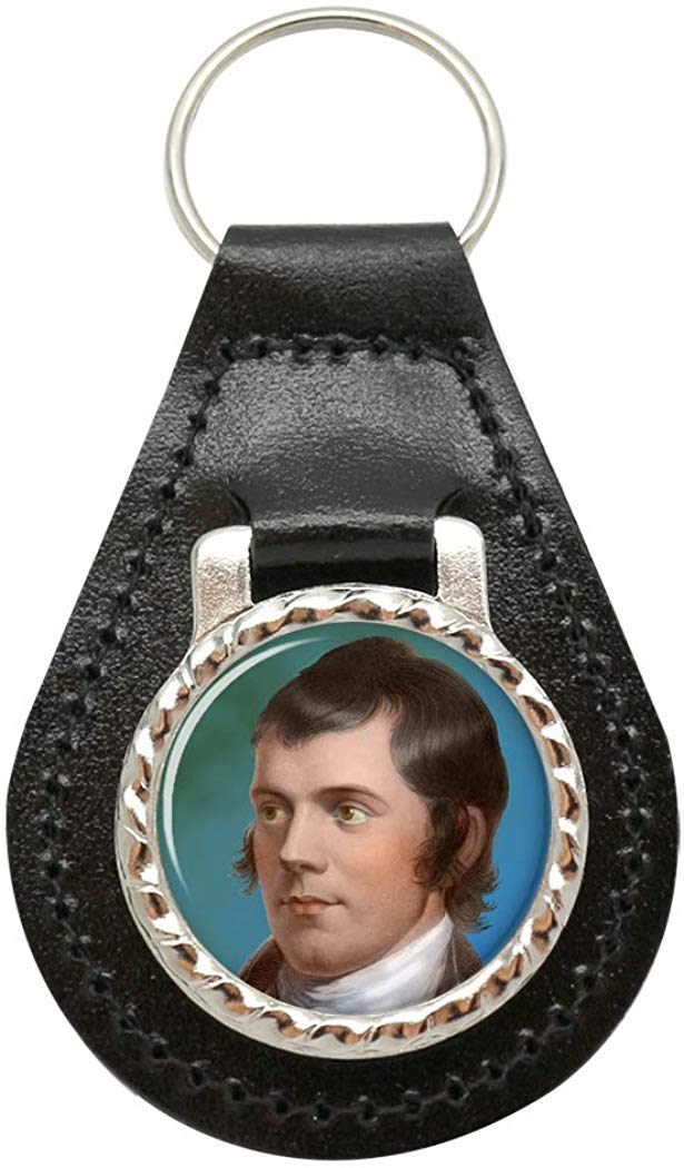 Robbie Burns Leather Key Fob