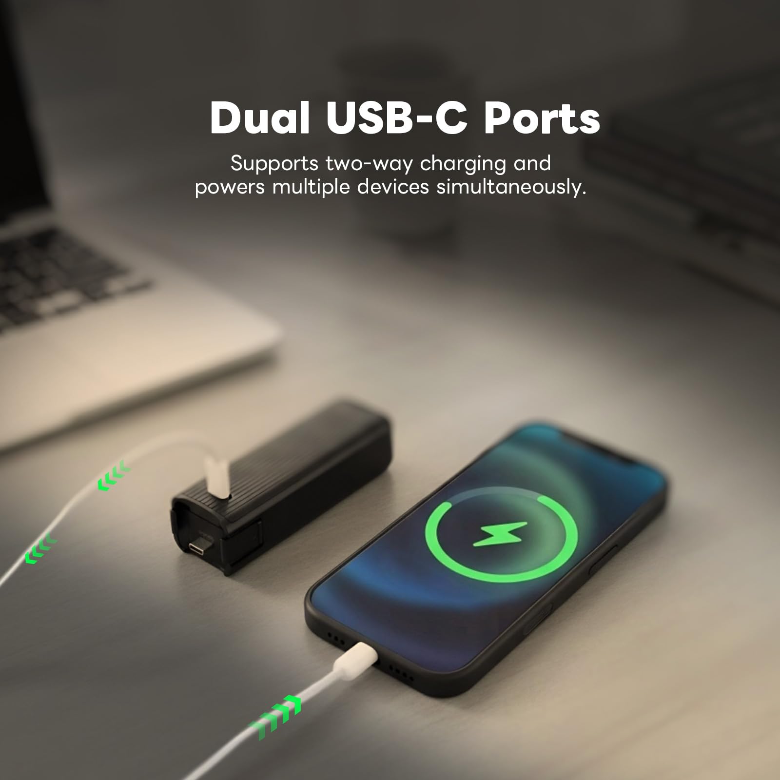 Poignée Batterie Osmo Pocket 3/4 avec Connexion Micro, 5000mAh, Décodage Complet, USB-C, Affichage d’Alimentation, Streaming, Filetage 1/4"