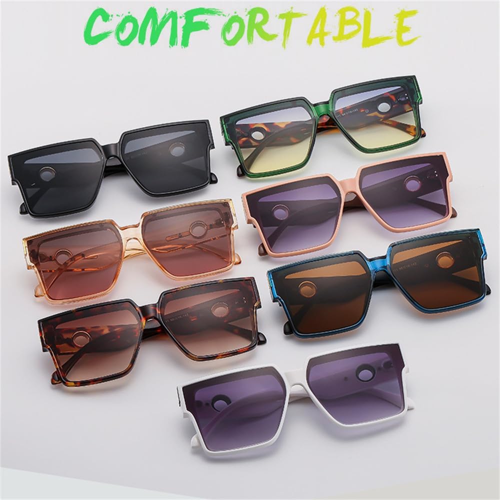 Sunglasses Women Vintage Big Frame Shades Men Sun Glasses UV400 Eyewear