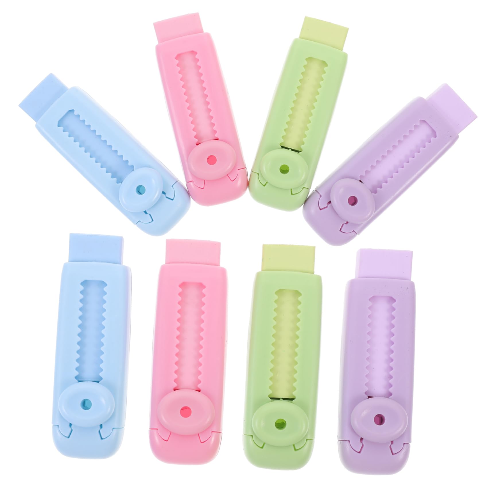 DOITOOL 4 Ensembles Rétractable Couleur École Pour Élèves Traces Pratique Pour Examens Et Tests Scolaires 8 Pièces * 4