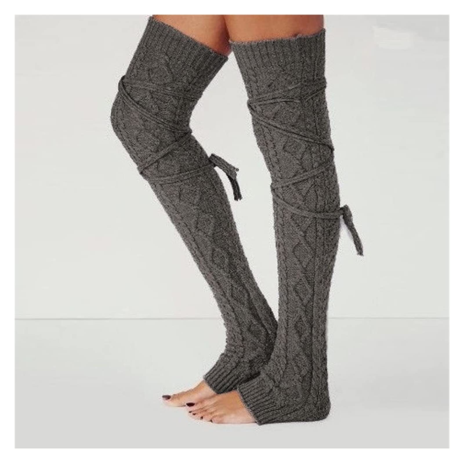 Calcetines Calcetines Altos Hasta El Muslo De Punto Para Mujer, Medias Para Botas De Invierno Extra Largas Sobre La Rodilla Calentadores De Piernas Altas Suaves Calcetine
