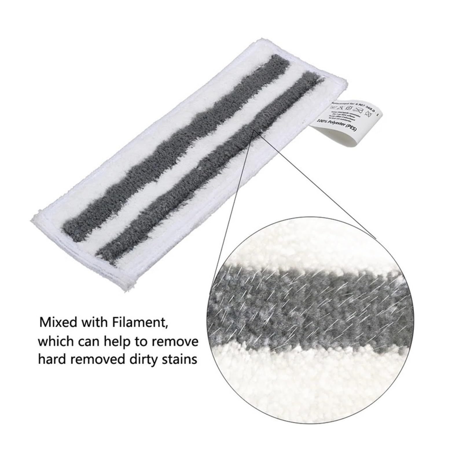 Lipski Panno di Ricambio for aspirapolvere Compatibile con Karcher Easyfix SC2 SC3 SC4 SC5 Strofinaccio in Microfibra Mop Set pulitore a Vapore (Color : Set 14-15PCS)