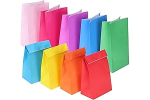 9 Colors Small Paper Candy Bags Perfect for Birthdays, Weddings, and Parties