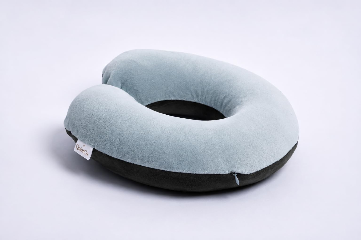 kasiemobi QuietCo Memory Foam Neck Cushion, Ergonomic U Shape Design, Ultra Soft Velvet Cover, Lightweight Comfort Accessory for Flight, Car, Railway Journeys, Office Use Deep Green and Soft Blue-image-40