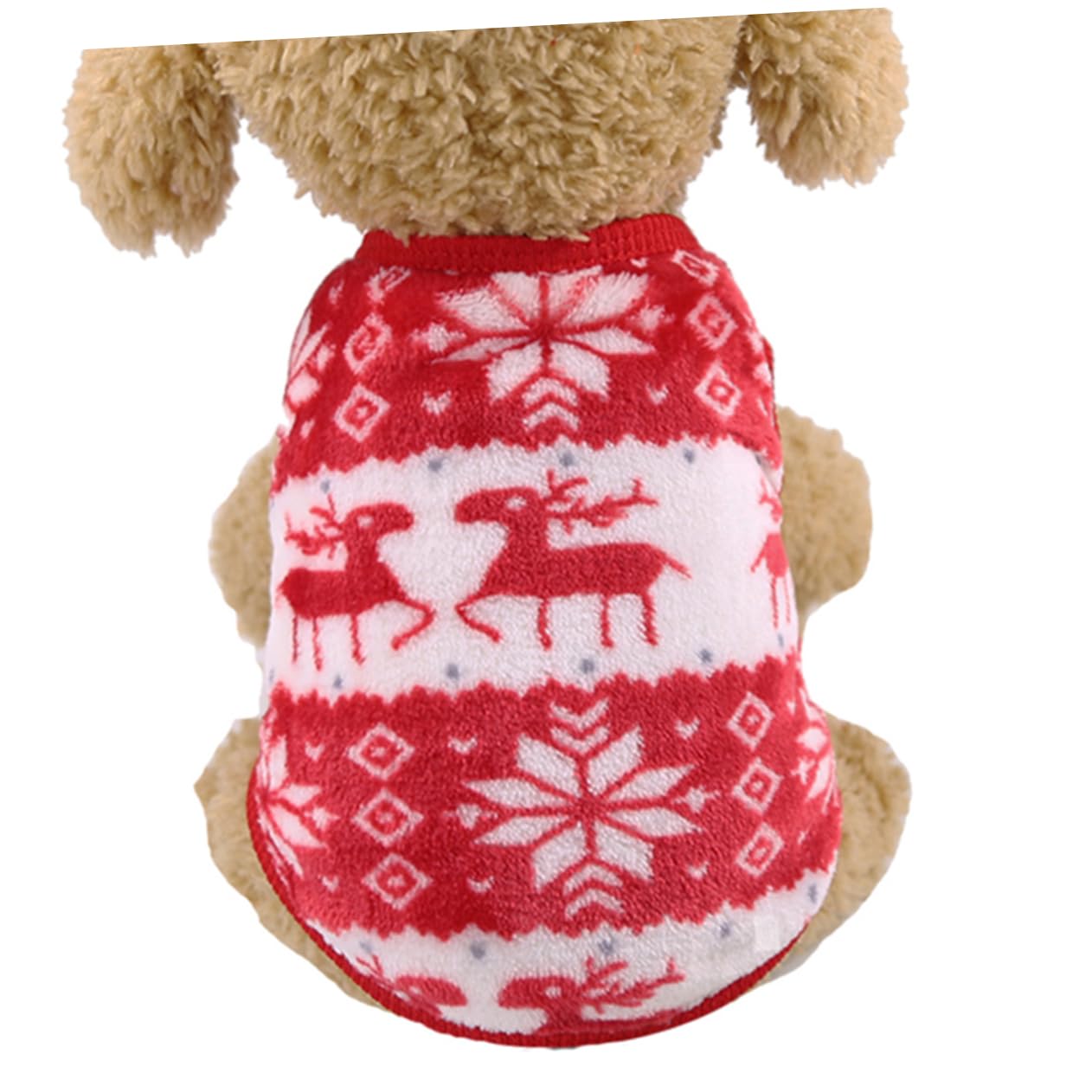 HMJGDHX 3 Pezzi Elegante Costume Invernale per Cani Caldo Natale a Quattro Zampe Vestiti per Cani Costume da Festa per Animali Domestici XS