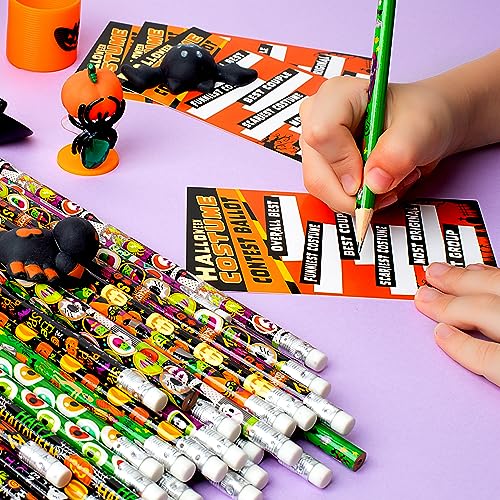 JOYIN 48 lápices de Halloween con borrador miniatura 5