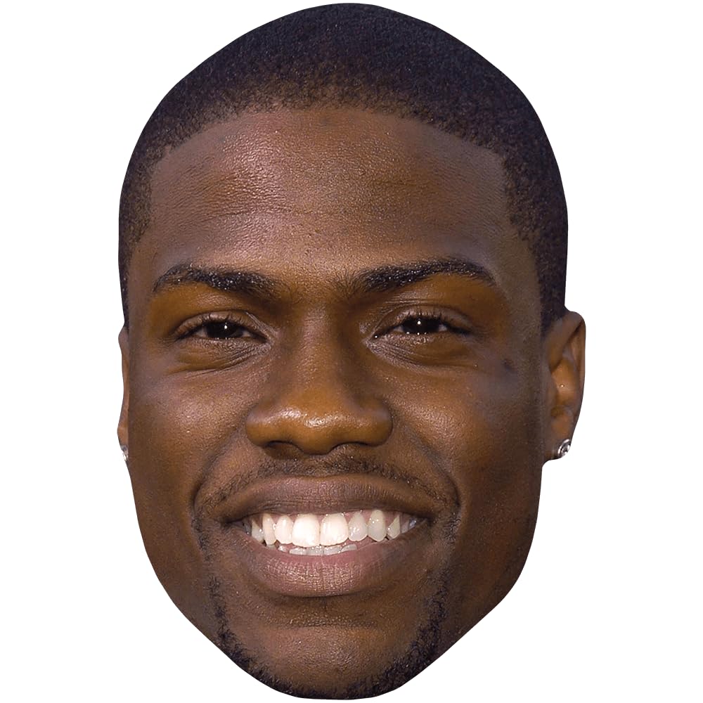 Kevin Hart (Smile) Celebrity Mask, Flat Card Face, Fancy Dress Mask