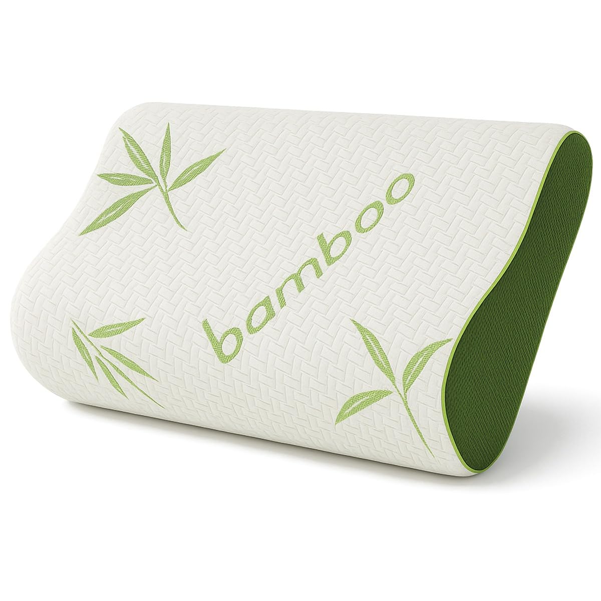 Egypto Bamboo Memory Foam Pillow – Orthopedic Cervical Pillow for Neck Pain & Shoulder Pain – Eco-Friendly & Hypoallergenic Pillows – Breathable Ergonomic Pillow for Side & Back Sleepers Small 30x50cm