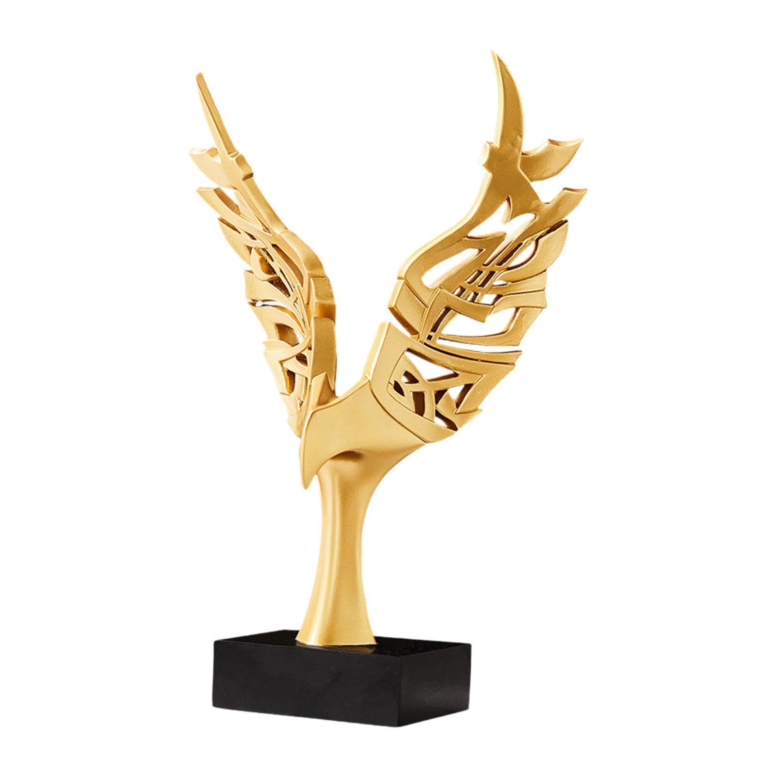 ZXQUEGF Statua orła figurka zwierzątko rzemiosło antyczna kolekcjonerska statua z żywicy ozdoba na biurko salon dekoracja do pokoju dziennego