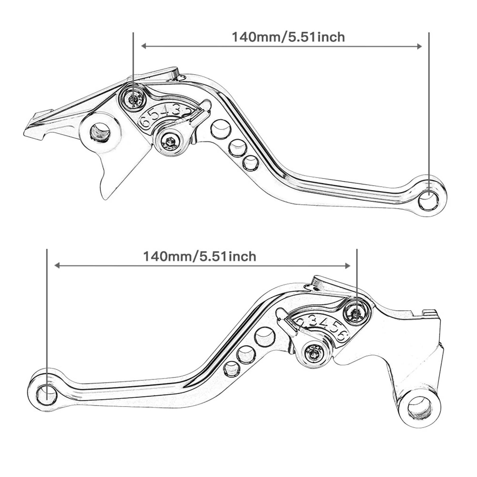 dźwignia sprzęgła hamulca Pasuje do Husqvarna Pasuje do K/TM Duke RC 390 200 125 Dźwignia sprzęgła hamulca Zestaw krótkich sprzęgła hamulca(Short)