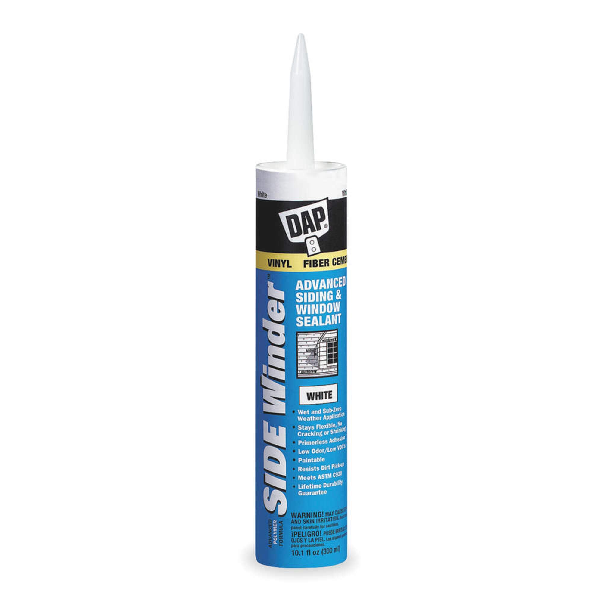 00801 12 Pack 10.1 oz. Side Winder Advanced Polymer Siding and Window Sealant, White