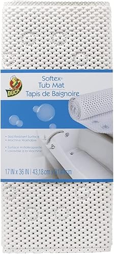 Duck Brand 393477 Softex Tapete para baño 17 pulgadas x 36 pulgadas 393477