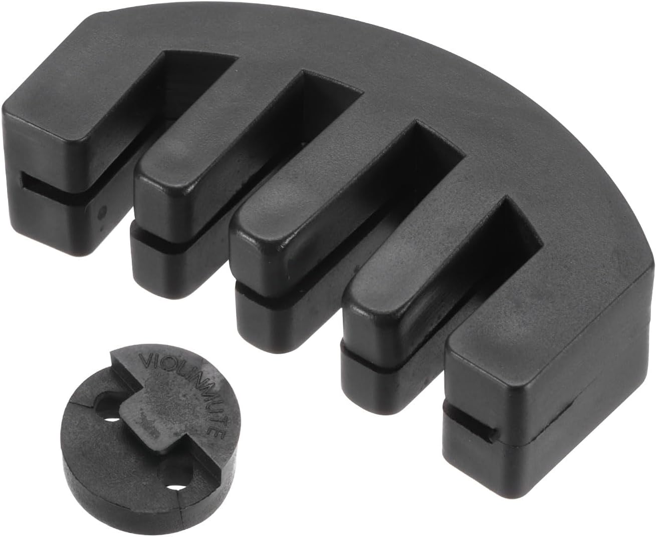 MECCANIXITY 4 Pack Violin Mute, Rubber 3/4 4/4 Practice Violin Mute Full Size,Claw and Round Tourte-Style, Violin Practice Mute for Musical String Instrument